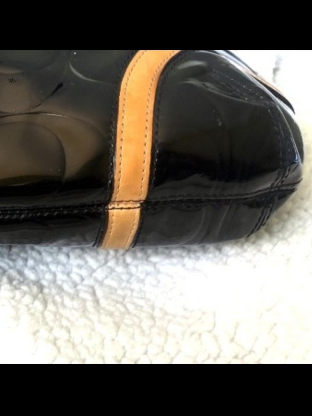 Coach Peyton Embossed Signature Patent Leather Shoulder Bag - Picture 11 of 12